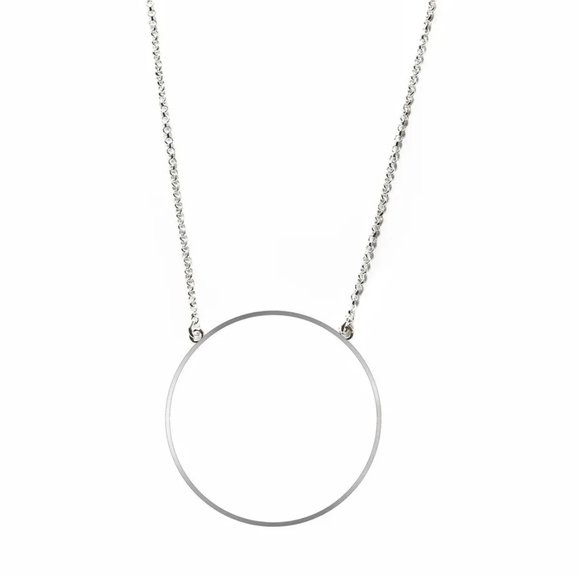 LELE SADOUGHI SILVER CIRCLE NECKLACE - Picture 10 of 10